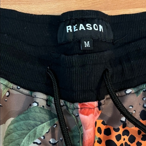 Reason Brand Floral Joggers Drawstring Size M - Picture 4 of 5